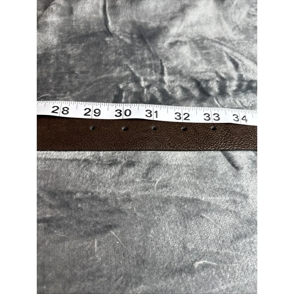 Brown Faux Leather‎ Belt Bling Crystals Buckle 29-33